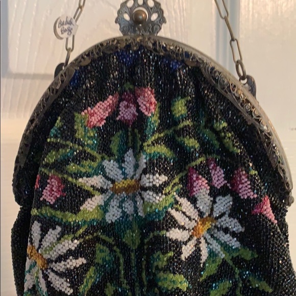 Bags French Vintage Hand Beaded Flower Bag Poshmark